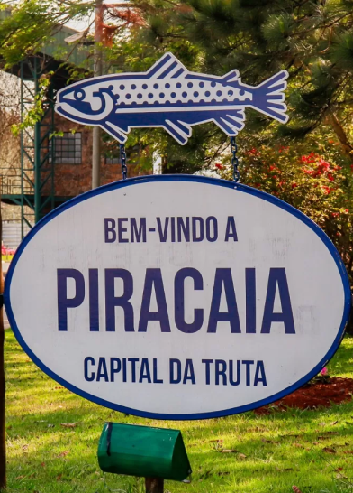 Placa Bem-vindo a Piracaia