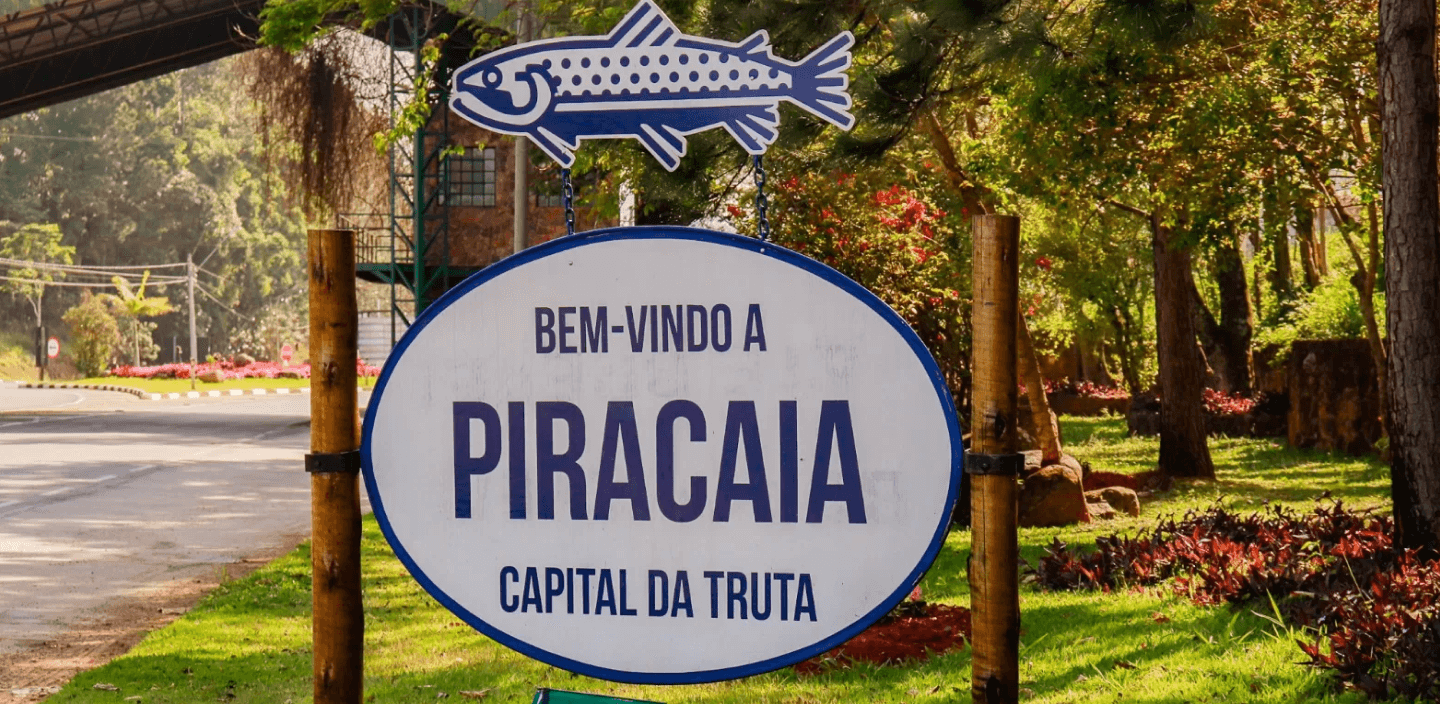 Placa Bem-vindo a Piracaia